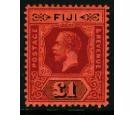 SG137a. 1923 £1 Purple and black (Die II). Brillaint fresh...